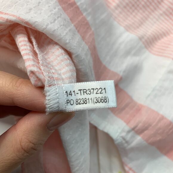Tommy Bahama Shirt Mens S Small White Pink Island Modern Fit Button Up Striped - Picture 8 of 12